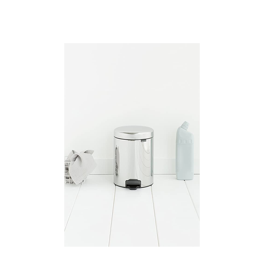 Brabantia pedaalemmer newicon 5 liter brilliant steel