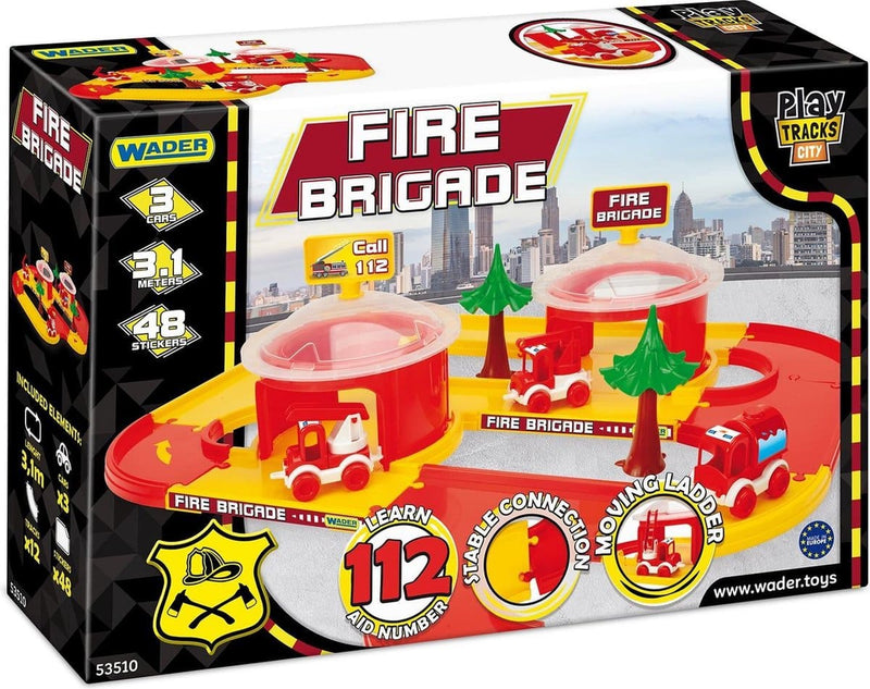 Wader Fire Station con 3 auto e 3 metri di strade