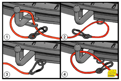 Cable de seguridad para conducir con remolque y caravana