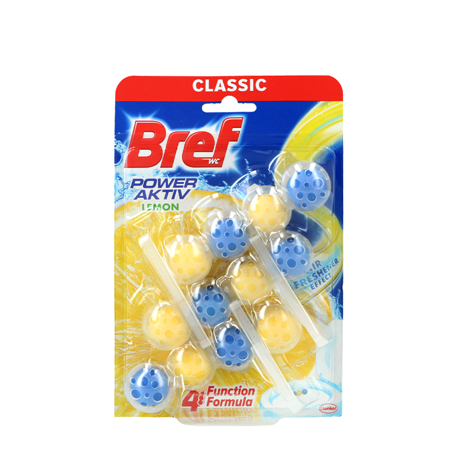 Bref inodoro power activ limón pack 3