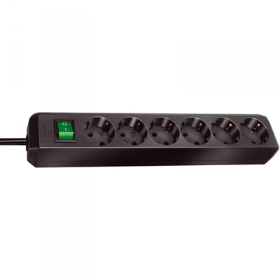 Brennerstuhl eco-line con interruttore 6 vie nero 3 m h05vv-f 3g1,5 - 1159500400