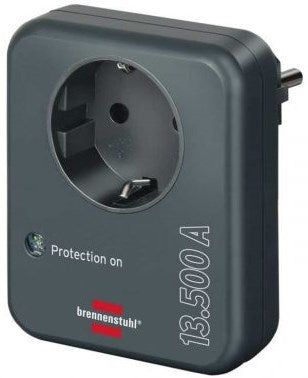 Adaptador de protección Brennerstuhl contra sobretensiones 13.500a antracita - 1506996