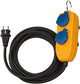 Cable de obra Brennerstuhl ip54 con bloque de enchufe 5m negro h07rn-f 3g1.5 - 1169200010