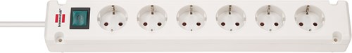 Brennenstuhl Brennenstuhl Bremounta Socket 6-Time Cable White