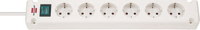 Brennenstuhl Brennenstuhl Bremounta Socket 6-Time Cable White