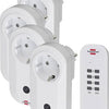 Brennenstuhl comfort-line radiografisch bediende schakelaarset 4x ip20 - 1507050