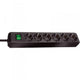 Brennerstuhl eco-line con interruttore 6 vie nero 3 m h05vv-f 3g1,5 - 1159500400