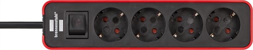 Presa Brennerstuhl ecolor 4 vie rosso nero 1,5m h05vv-f 3g1,5 - 1153240070