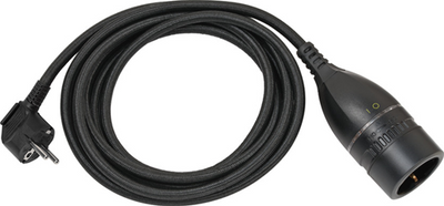 Ngk brennerstuhl suministro de alta calidad con interruptor giratorio y funda textil 3m h05vv-f 3g1.5 negro - 1161830010