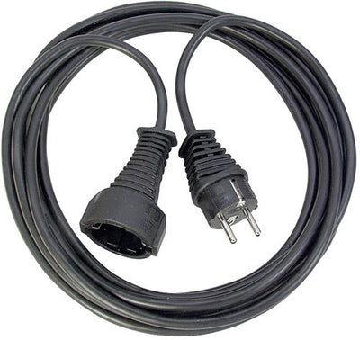 Cable de extensión de plástico de calidad Brennerstuhl 2m negro h05vv-f 3g1.5 - 1165010015
