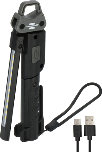 Linterna LED recargable Brennerstuhl | hl 400 ac | 400lm + foco 120lm + fuente de luz trasera 200lm - 1173730002