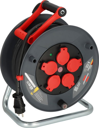 Enrollador de cable profesional Brennerstuhl | 320 k 4200 | ip44 | 40m | h07rn-f 3g2.5 - 9232400100