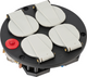 Inserto prese Brennerstuhl | 4 volte | ip20 | 230v16a | termostato con spia fr - 1084