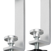 Abrazaderas de mesa Brennerstuhl con tornillos de bloqueo para enchufes de oficina de aluminio - 1990500010