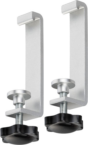 Abrazaderas de mesa Brennerstuhl con tornillos de bloqueo para enchufes de oficina de aluminio - 1990500010