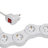 Brennerstuhl vario toma de corriente con USB 5 vías blanco, 1,4m h05vv-f 3g1.5 - 1155350210
