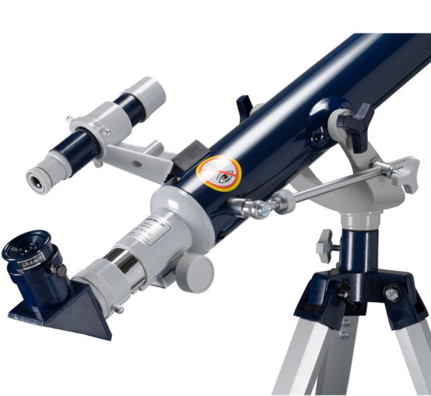 Telescopio junior 69 cm de aluminio azul gris 12 piezas