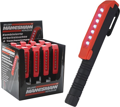 Brüder Mannesmann Torcia a LED e lampada da lavoro 8 LED (hobby) - 30616