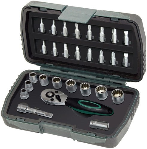 Set di punte a bussola multilock Brüder Mannesmann 28 pezzi (hobby) - 29185