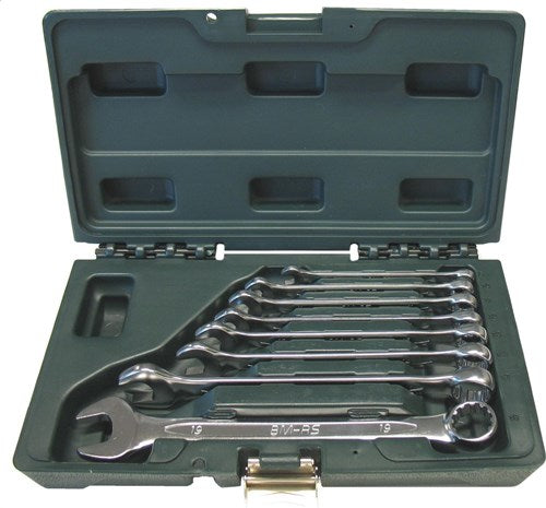 Brüder Mannesmann set di chiavi combinate 8 pezzi DIN (hobby) - 130-08 DIN
