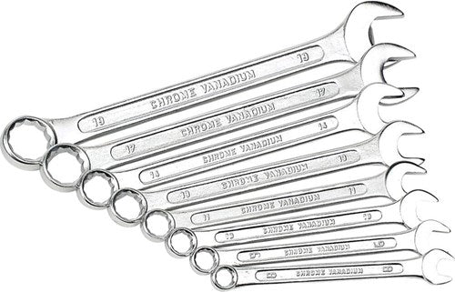 Brüder Mannesmann set di chiavi combinate 8 pezzi DIN (hobby) - 130-08 DIN
