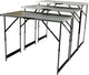 Brüder Mannesmann Brüder Mannesmann Tablas plegables de 3 partes Conjunto de aluminio multifuncional