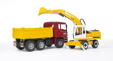 Bruder man tga kiepwagen met liebherr baggerkraan - afbeelding 2