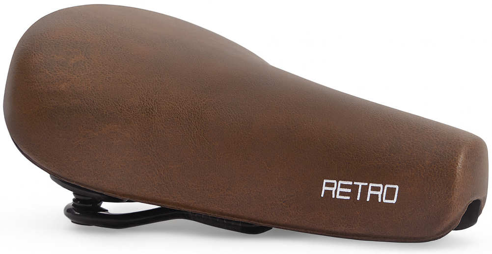 Edge fietszadel city retro - donkerbruin (op kaart)