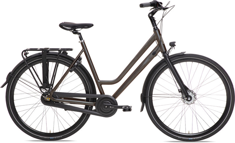 Bsp voyager aluminium frame 28 inch 56 cm dames 7v rollerbrake donkerbruin