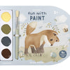 Little dutch verfboek forest friends - knutselboek tekenen en schilderen, incl kwast en 4 kleuren verf - peuter kleuter - vakantieboek - speelgoed 3 jaar