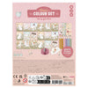 Little dutch rosa friends fairy garden kleurset met 8 potloden, kleurplaatjes en gum