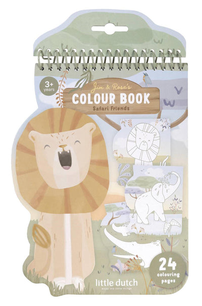 Libro da colorare piccolo leone olandese - safari - libro delle vacanze con consigli regalo - giocattoli creativi