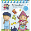 Bambolino fien teun dress me up sticker dress up and coloring book holiday booklet girls 24 pieces - educational toys junior from 3 years stickering and coloring