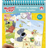 Bambolino woezel pip sticker sticker by number book - educational toys for juniors from 3 years stickering and coloring - sticker by number