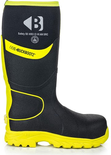 Botas de trabajo Buckbootz bbz8000 s5 negro amarillo | negro amarillo | talla 42 - 00.176.111.42