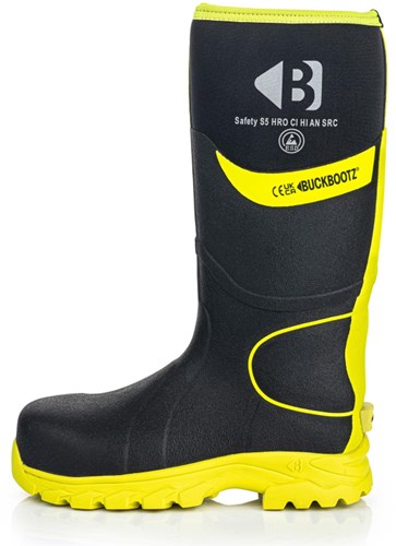 Botas de trabajo Buckbootz bbz8000 s5 negro amarillo | negro amarillo | talla 43 - 00.176.111.43