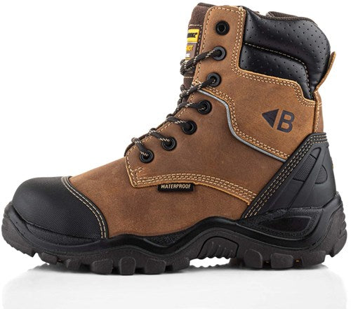 Buckbootz werkschoen bsh008wpnm hoog s3 + kn | bruin | maat 40 - 00.176.031.40