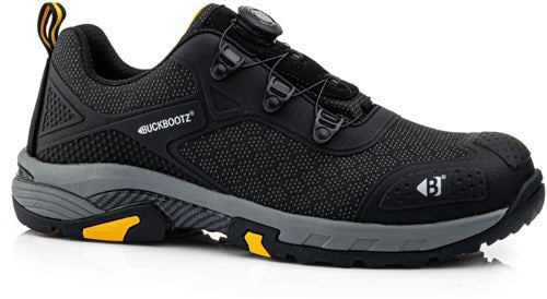 Buckbootz werkschoen tradez wheelz laag s1ps boa | zwart | maat 45 - 5055138027073