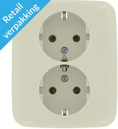 Presa da incasso Busch Jaeger crema RA doppia - 4695010