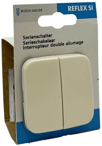 Busch jaeger creme serieschakelaar + wip - 4695030