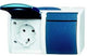 Busch Jaeger SWD presa da parete RA doppia orizzontale blu - 4696010