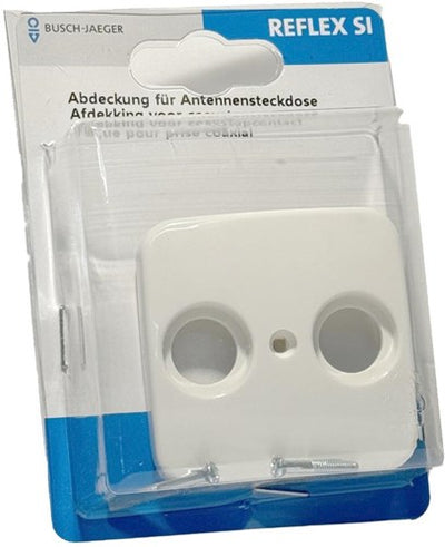Busch Jaeger placa de cubierta blanca para coaxial - 4695570