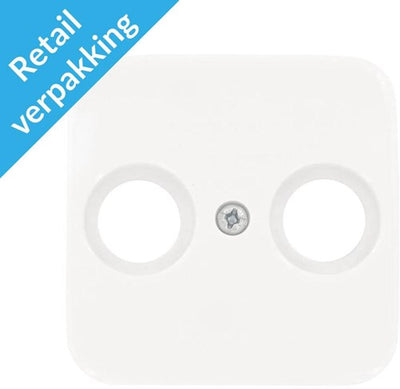 Busch Jaeger placa de cubierta blanca para coaxial - 4695570