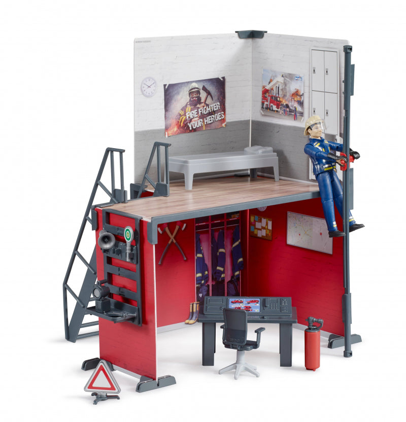 Bruder Bworld Brandweerkazerne con bombero 62702