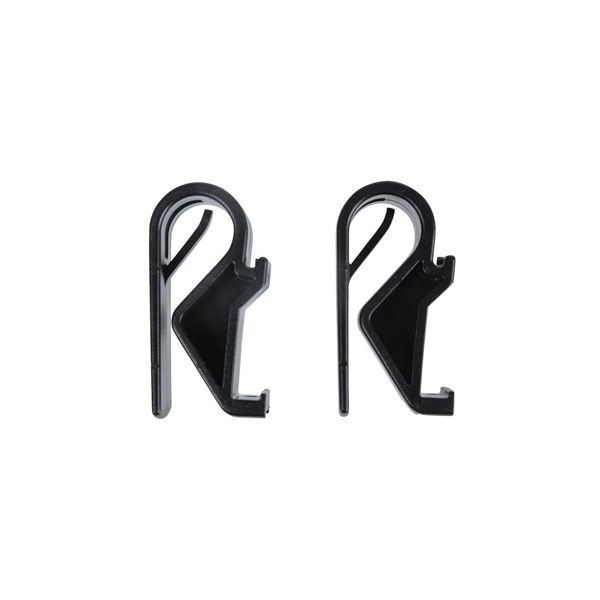 Basil Hook-on Sports-Black Hooks para portadores de equipaje más estrechos (10-12 mm)