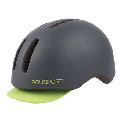 Polisport helm Commuter mat grijs fluo geel M 54-58cm