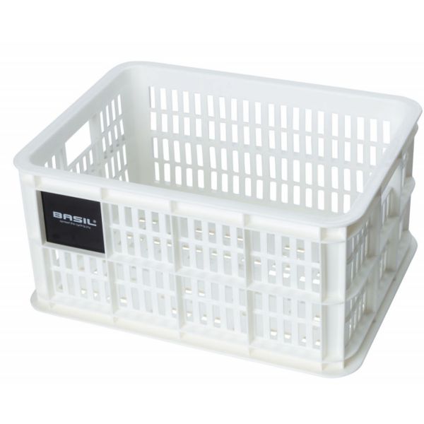 Basil Fietskrat S - Small - 17,5 litri - Bianco