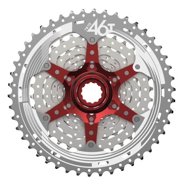 Sunrace CSMX3 Cassetta a 10 velocità 11-42T. argento metallico