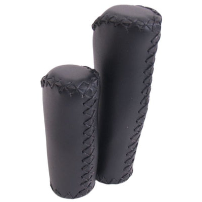 L'impugnatura in pelle edge - set di manico in pelle ergonomica - 135 mm 92 mm - nero