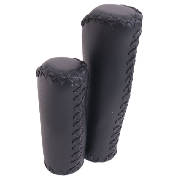 L'impugnatura in pelle edge - set di manico in pelle ergonomica - 135 mm 92 mm - nero